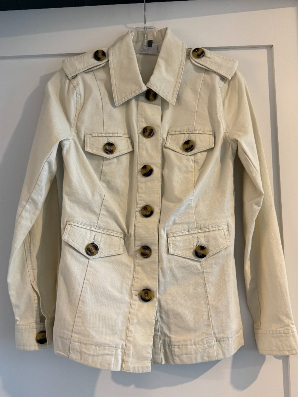 XS NWOT Womens Cabi khaki utility jacket with pockets
